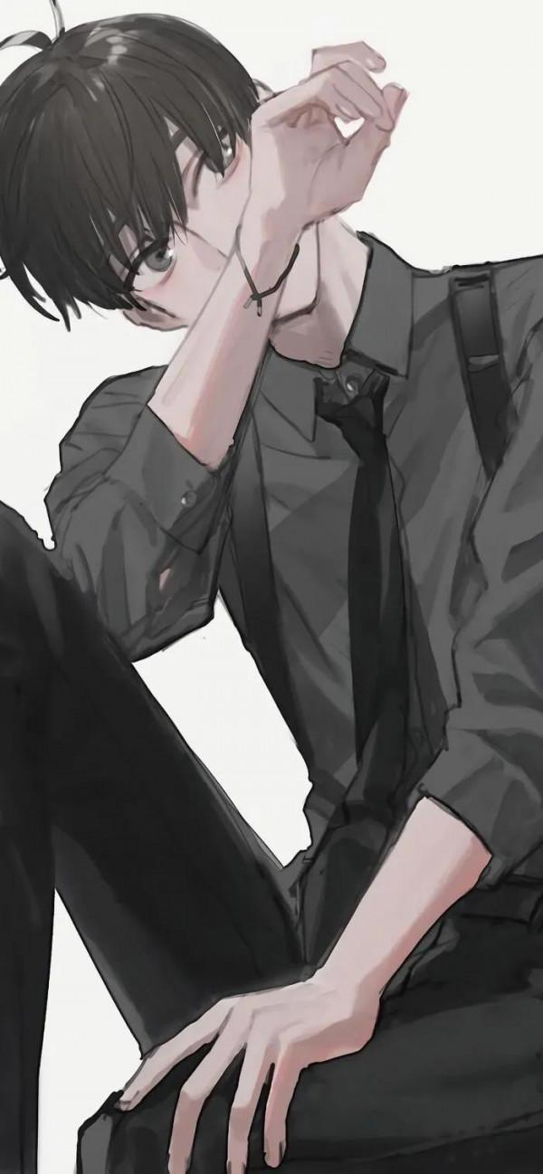 手繪動漫帥哥美男圖片桌布