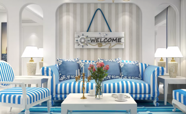 132平三居室地中海風格裝修設計案例