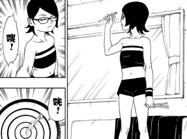 博人傳222集劇透：佐良娜的睡衣新造型，對比漫畫，布料有點多