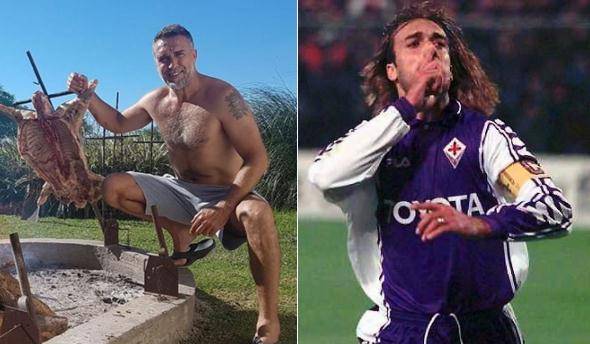 52歲巴蒂身材發福鬍子白了！抱著孫子滿眼慈愛，戰神也成老頭了