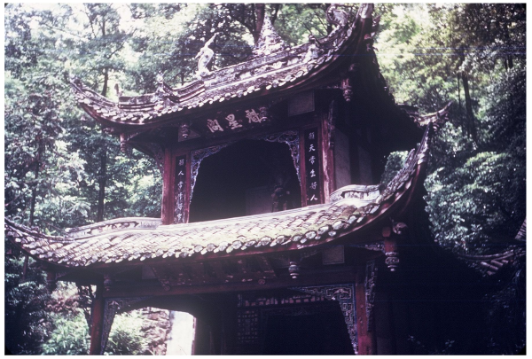 百年前的都江堰二王廟舊影 百年前的都江堰二王廟舊影