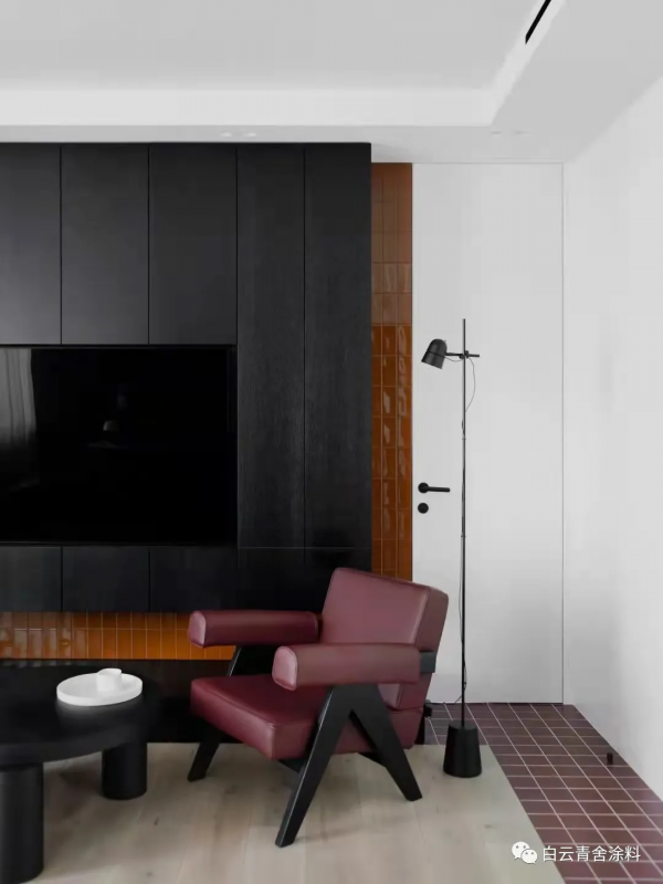 紅色+高階灰，激情與平淡的碰撞-白雲青舍藝術塗料