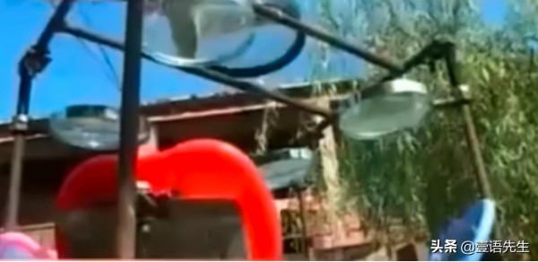 爸爸為孩子發明&OpenCurlyDoubleQuote;機械向日葵&rdquo;太陽能，跟著太陽跑的太陽能熱水器