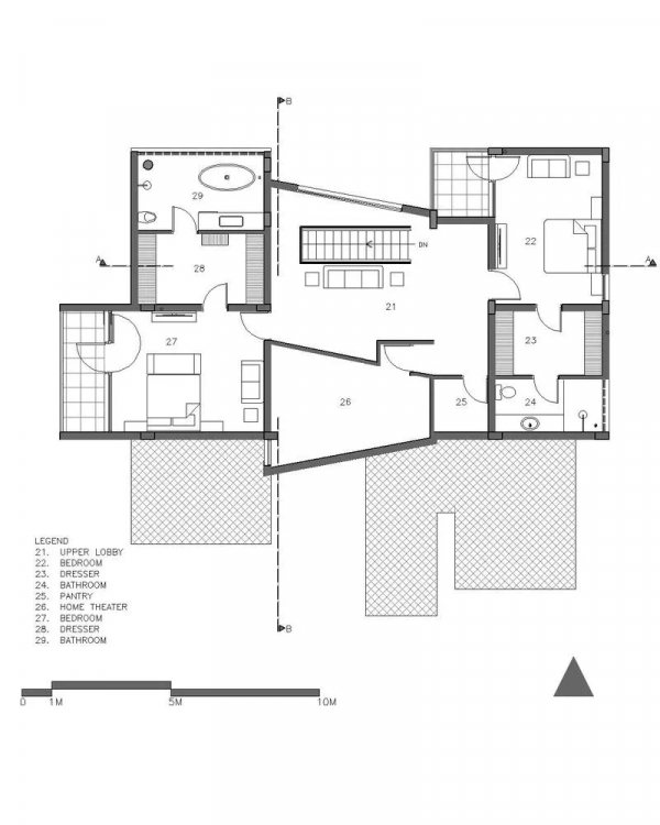 印度西杜住宅,懸浮的磚盒 印度西杜住宅,懸浮的磚盒
