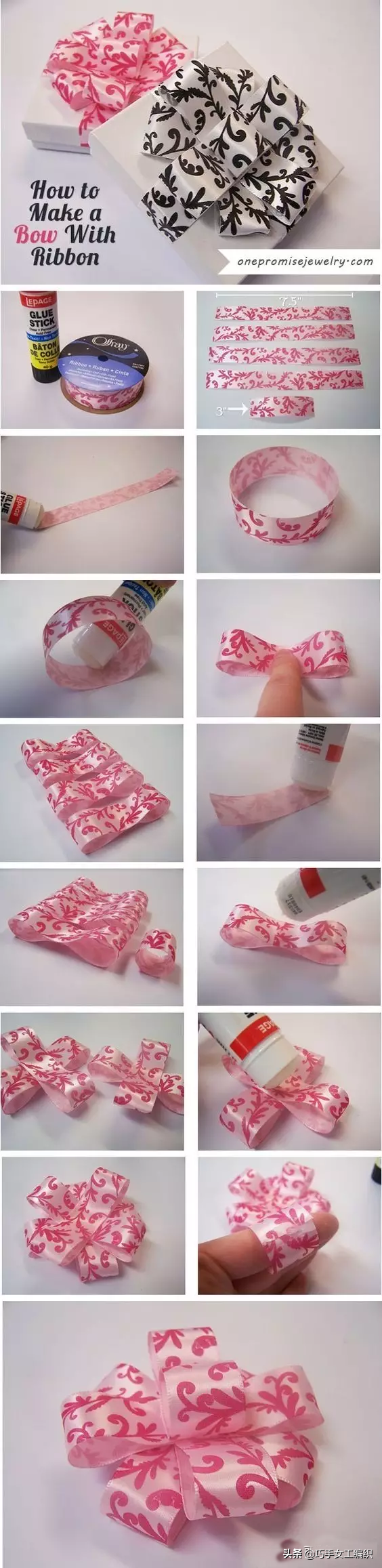 蝴蝶結的編法有很多種，學會這幾種就能大展身手啦！（附教程）