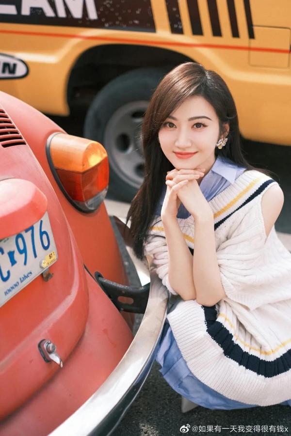 景甜 甜甜說變化最大的就是眉形？