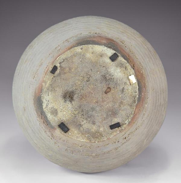 東漢原始瓷盤口雙系壺