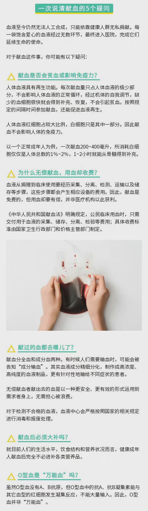 一次說清關於獻血的五個疑問！