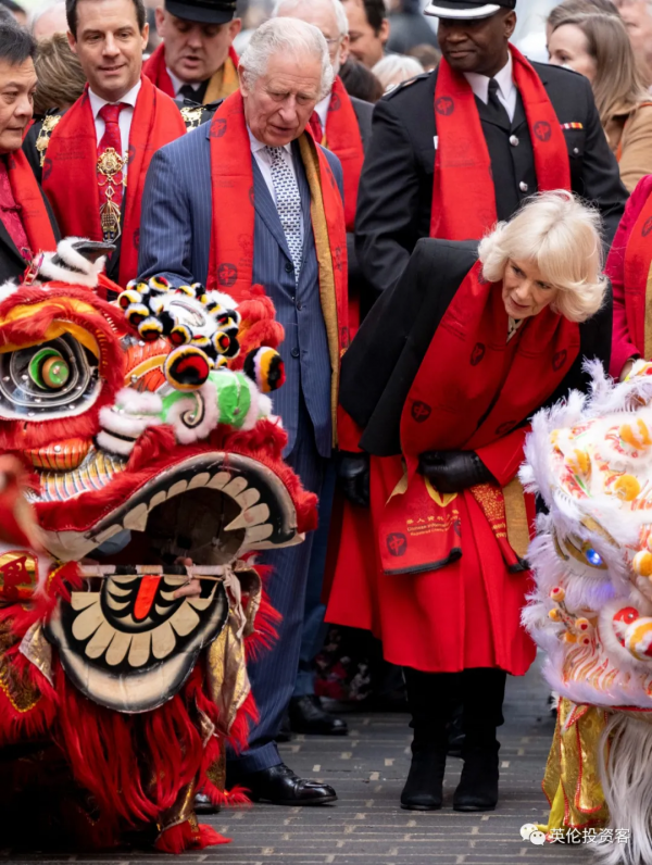 英國王室唐人街慶新年！倫敦中國城熱鬧非凡，年味十足