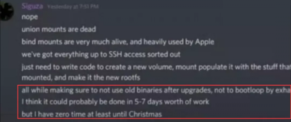 iOS 15 checkra1n 越獄，可能會在明年初出現