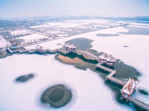 臺媒：太昊陵畔有座萬畝龍湖 被譽為“中原名珠”