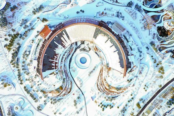 航拍大片!看湖光山色染上雪景,立冬初雪落滿北京 航拍大片!看湖光山色染上雪景,立冬初雪落滿北京