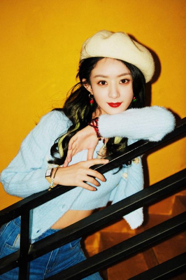 貝雷帽造型：趙麗穎 劉詩詩 楊冪 宋茜 熱巴 楊紫 李沁 倪妮 金晨 喬欣 周也