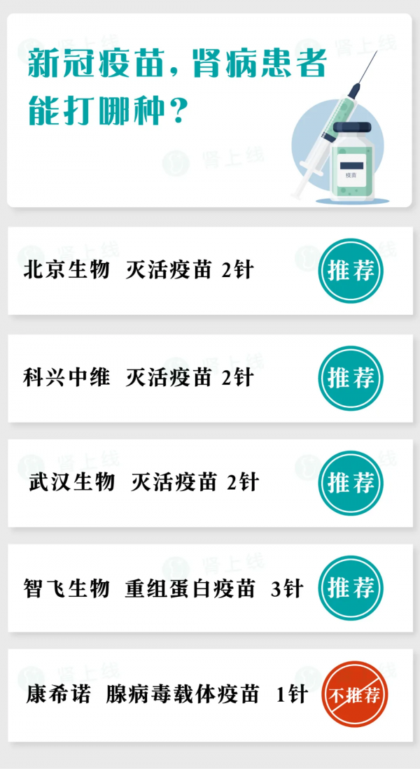 新冠疫苗,哪些腎病患者不能打?一文講清楚 新冠疫苗,哪些腎病患者不能打?一文講清楚