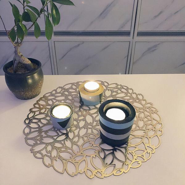 用水泥做 DIY 的材料,製作出來的飾品,可以用到室內裝飾上 用水泥做 DIY 的材料,製作出來的飾品,可以用到室內裝飾上