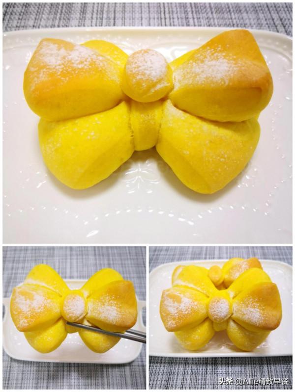 用南瓜做蝴蝶結麵食，有詳細圖解，治癒挑食的女寶寶，寶媽學起來