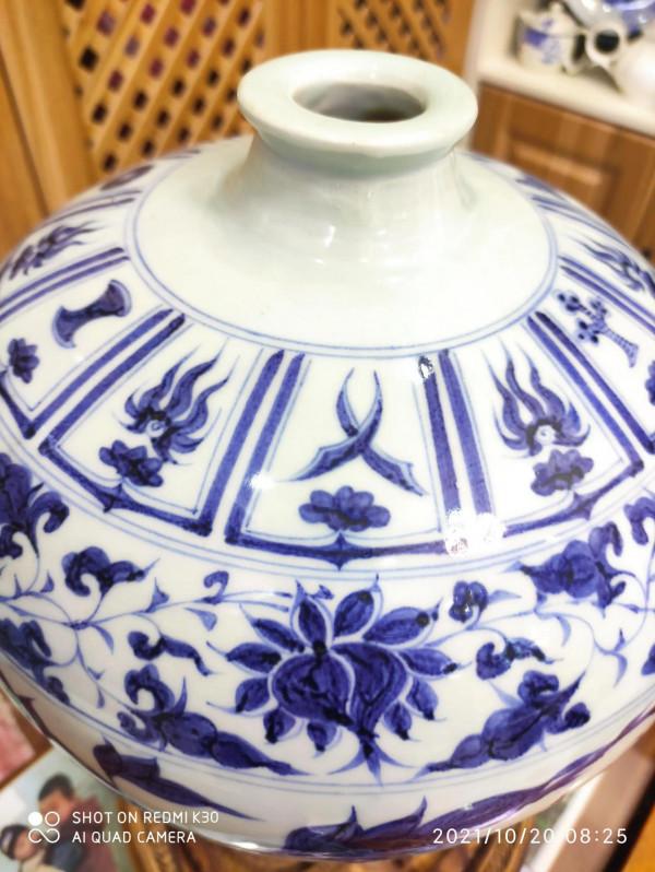 元青花梅瓶標準器鑑賞