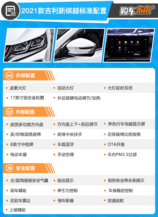 推薦1.5TD DCT星耀版 吉利新繽越購車指南 推薦1.5TD DCT星耀版 吉利新繽越購車指南