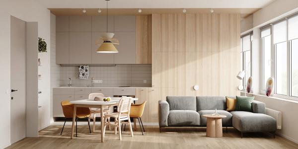 71㎡小戶型,2室2廳2衛+衣帽間!她用色彩和材質劃分空間 71㎡小戶型,2室2廳2衛+衣帽間!她用色彩和材質劃分空間