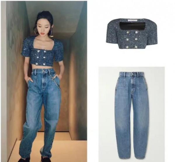 唐藝昕真時髦！穿搭滿滿的減齡感，展現好身材，清新感不輸從前