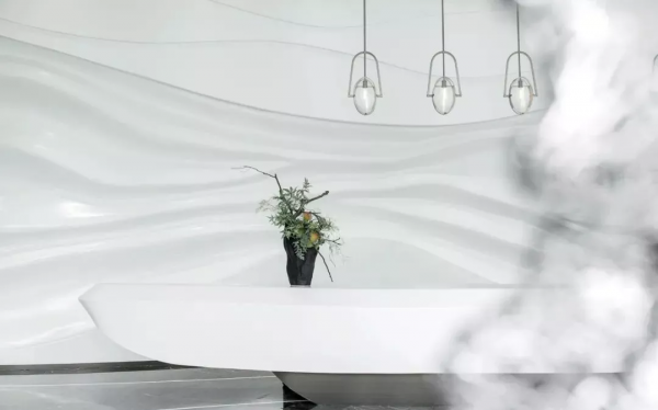 1900㎡售樓處全用灰色大理石，簡直不要太高階