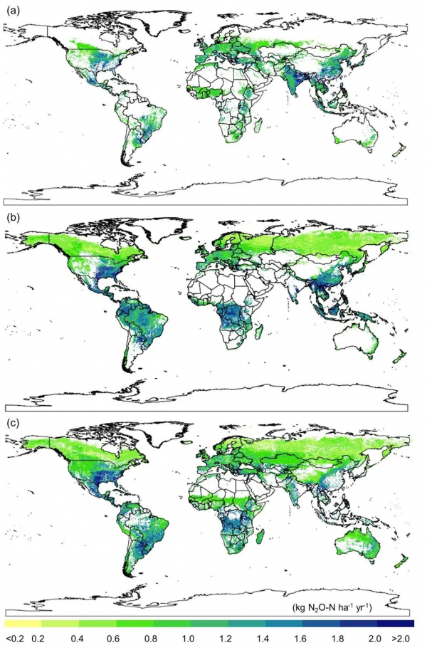 人才強校 | 中國農業大學崔振嶺教授課題組發文揭示全球農田、森林、草原氧化亞氮背景排放空間分佈規律 人才強校 | 中國農業大學崔振嶺教授課題組發文揭示全球農田、森林、草原氧化亞氮背景排放空間分佈規律