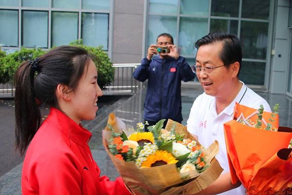 全運會山西射擊健兒凱旋歸來