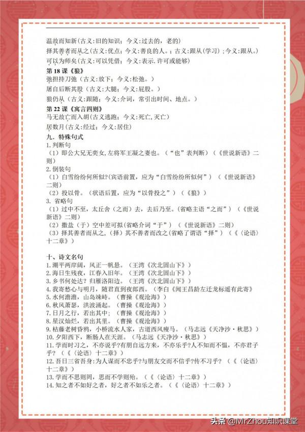 初一上冊語文期末必考高頻考點集錦｜2天學透，衝刺滿分