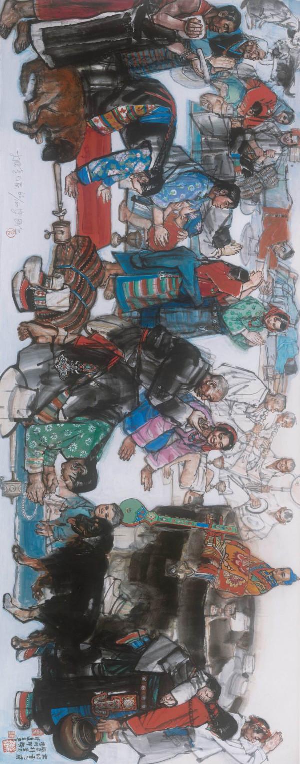 史國良《大昭寺門前》限量100張簽名數碼版畫熱賣中 史國良《大昭寺門前》限量100張簽名數碼版畫熱賣中