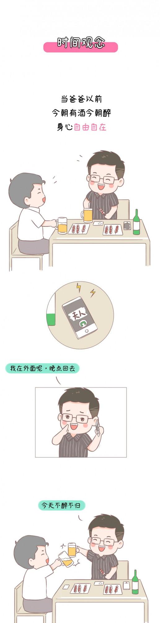 男人當爸前VS當爸後，真實！（漫畫）