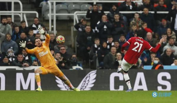 曼聯vs紐卡全場資料：紅魔13射門4射正 紐卡13射門8射正