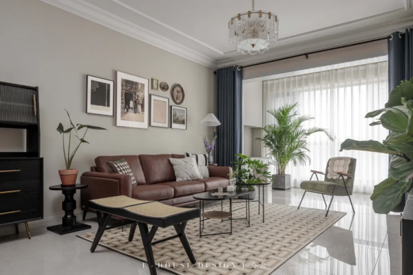 不界定風格，將喜歡元素和顏色混搭 122㎡ 精裝房復古文藝又工業範