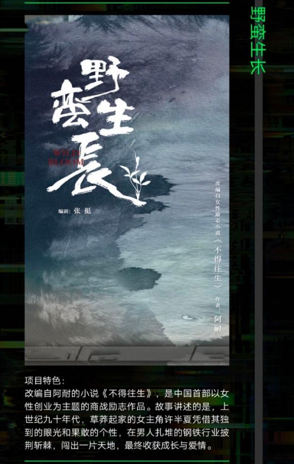 《野蠻生長》將拍，傅東育阿耐聯手，趙麗穎、張魯一、歐豪領銜