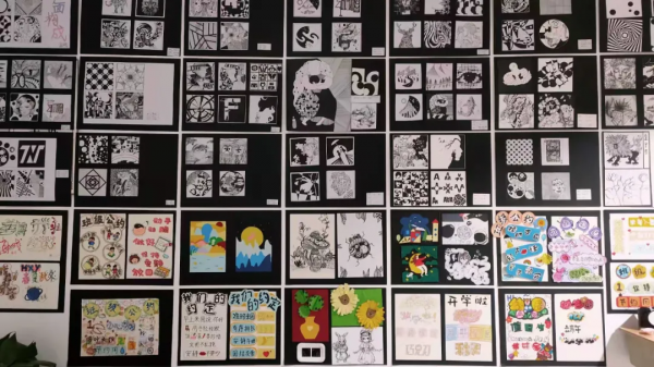 浙江省電中塘棲校區專業特色 學生主題牆展示