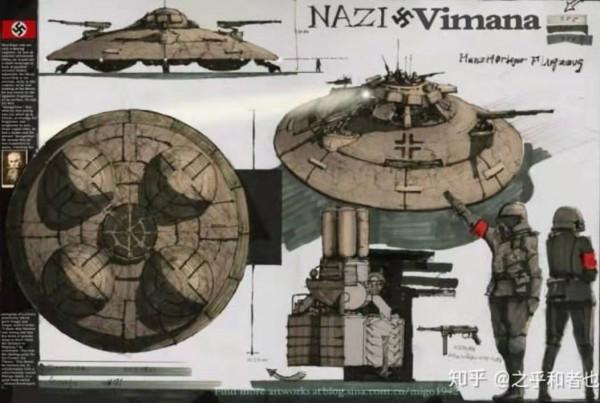 二戰時期，德國納粹研製的飛碟，用水和空氣做燃料，時速2200公里