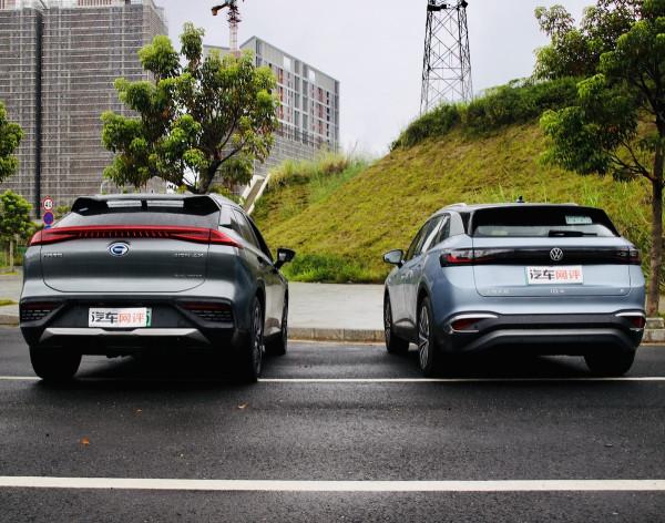 靜態對比：上汽大眾ID.4 X碰撞廣汽埃安Aion LX