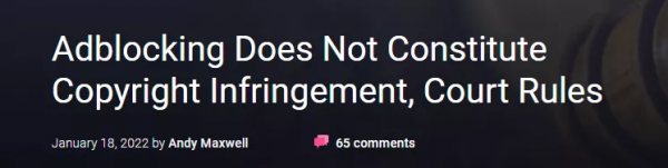 知名廣告遮蔽外掛Adblock Plus被起訴侵權，法院判了