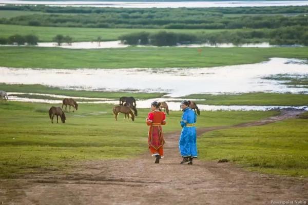 分享：內蒙大草原，一望無垠，沃野千里，萬馬奔騰，壯觀