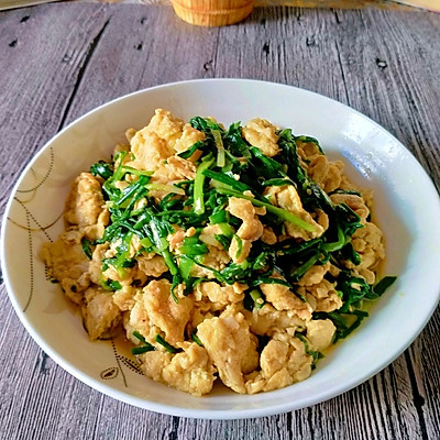 #一學就會快手菜#韭菜蝦皮炒蛋