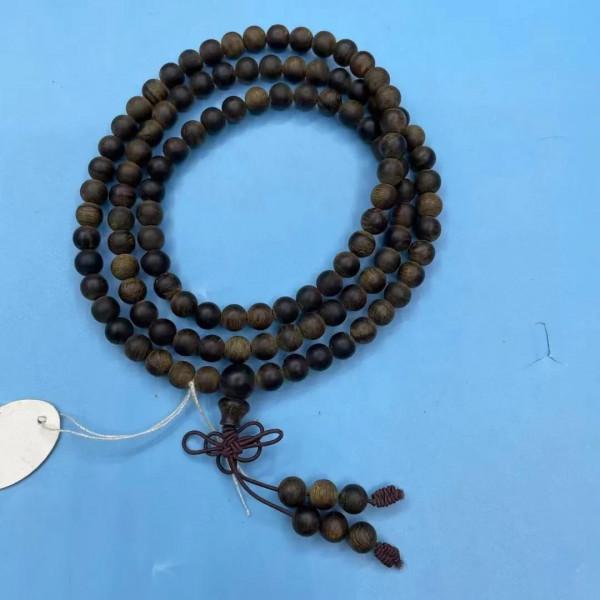 沉水汶萊黑奇楠沉香念珠