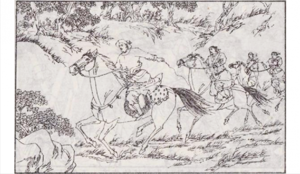 民間故事:書生遭遇山賊,妻子變成金錢豹,嚇得他躲在馬車下面 民間故事:書生遭遇山賊,妻子變成金錢豹,嚇得他躲在馬車下面