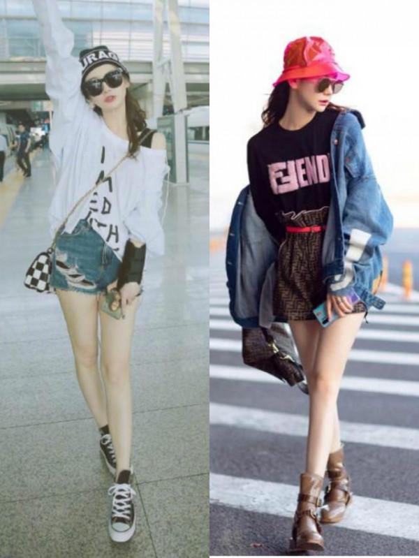 T恤除了搭褲子外，還能學戚薇、佟麗婭這樣穿，美的時髦有氣質