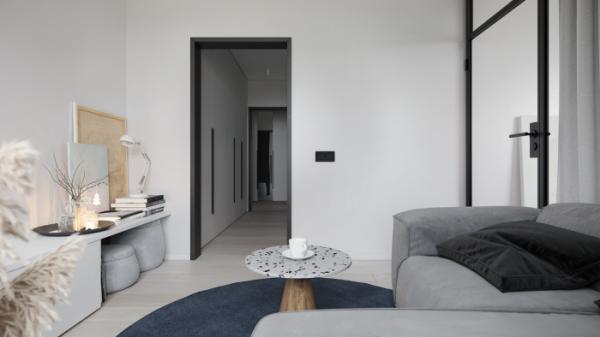 極簡主義，白色主調使得整體更加舒適、簡單、整潔