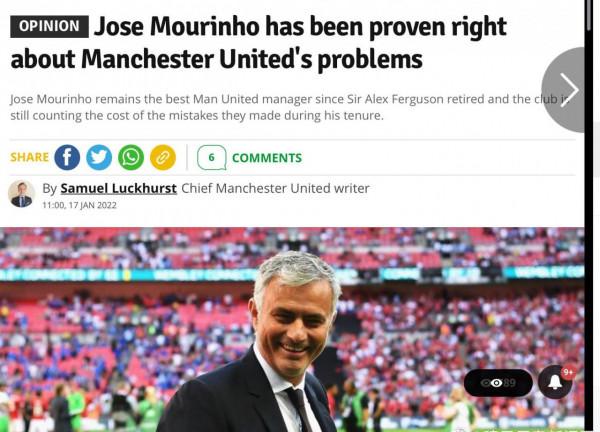 最貴違約金挖穆里尼奧,英格蘭歡迎狂人回來,《曼晚》也發文力挺 最貴違約金挖穆里尼奧,英格蘭歡迎狂人回來,《曼晚》也發文力挺