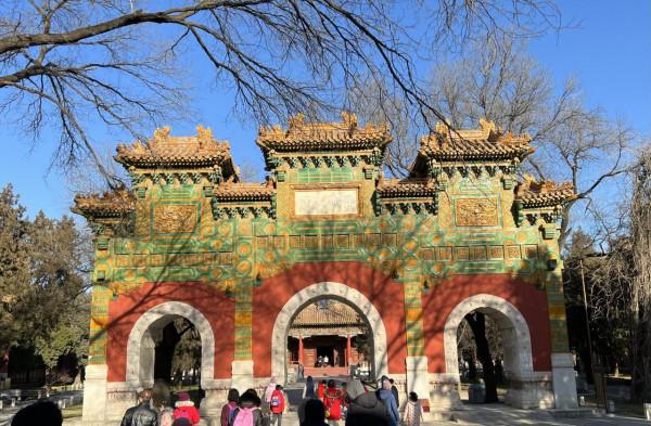 新年到孔廟國子監參觀，督促孩子好好學習