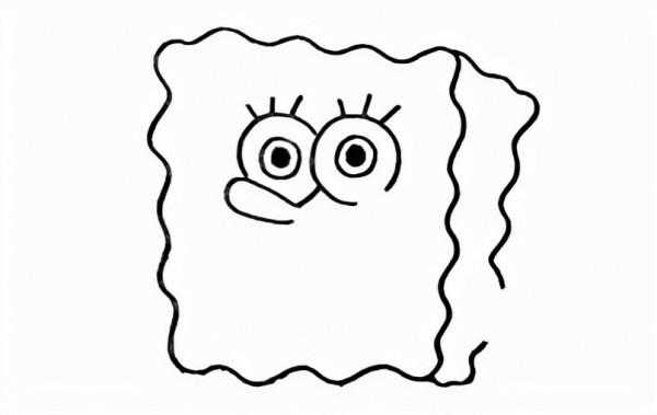 如何畫海綿寶寶