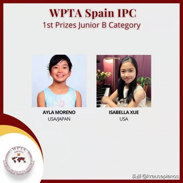 2021克勒斯.WPTA國際鋼琴大獎賽初級組獲獎名單出爐