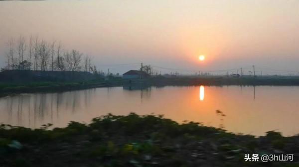 江漢平原上的日落時分