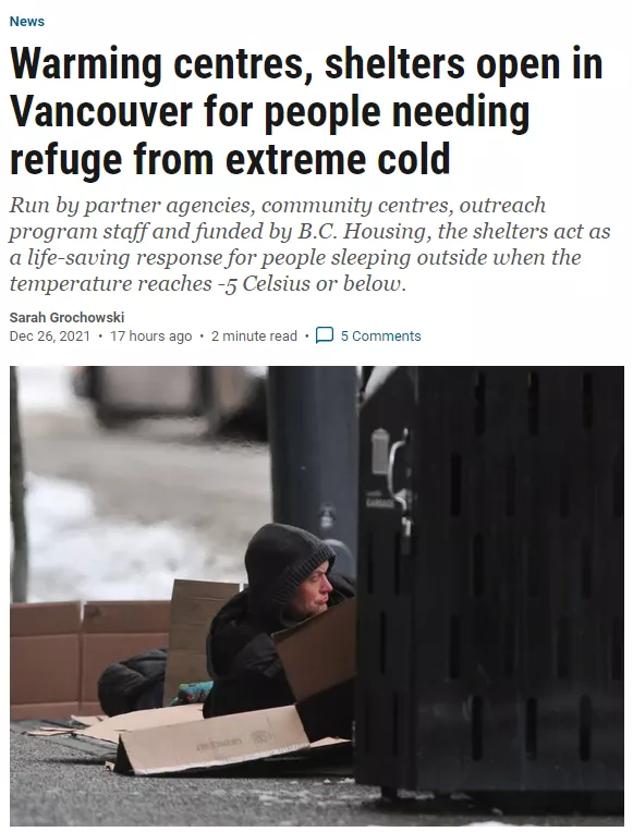 凍壞了！溫哥華體感-20度，世界最冷15個地方其中14個在加拿大