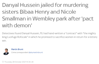 不寒而慄！英國19歲少年為中彩票簽下“惡魔契約”並殘忍殺害兩姐妹，法庭今日宣判